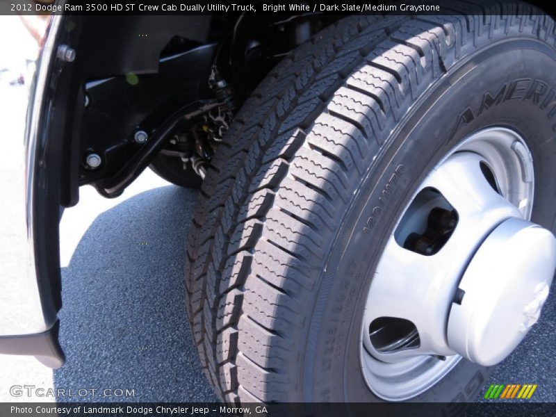 Bright White / Dark Slate/Medium Graystone 2012 Dodge Ram 3500 HD ST Crew Cab Dually Utility Truck