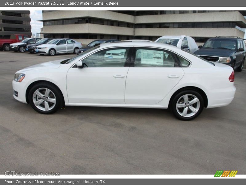 Candy White / Cornsilk Beige 2013 Volkswagen Passat 2.5L SE
