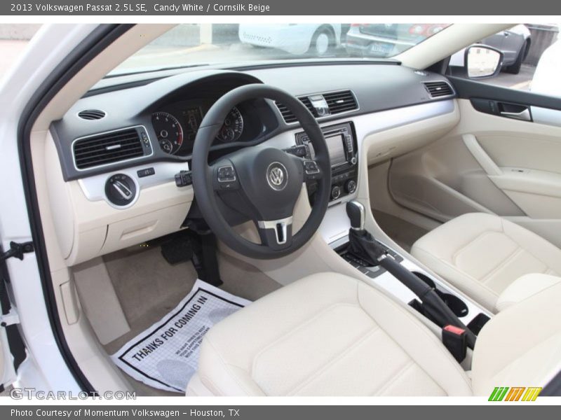 Candy White / Cornsilk Beige 2013 Volkswagen Passat 2.5L SE