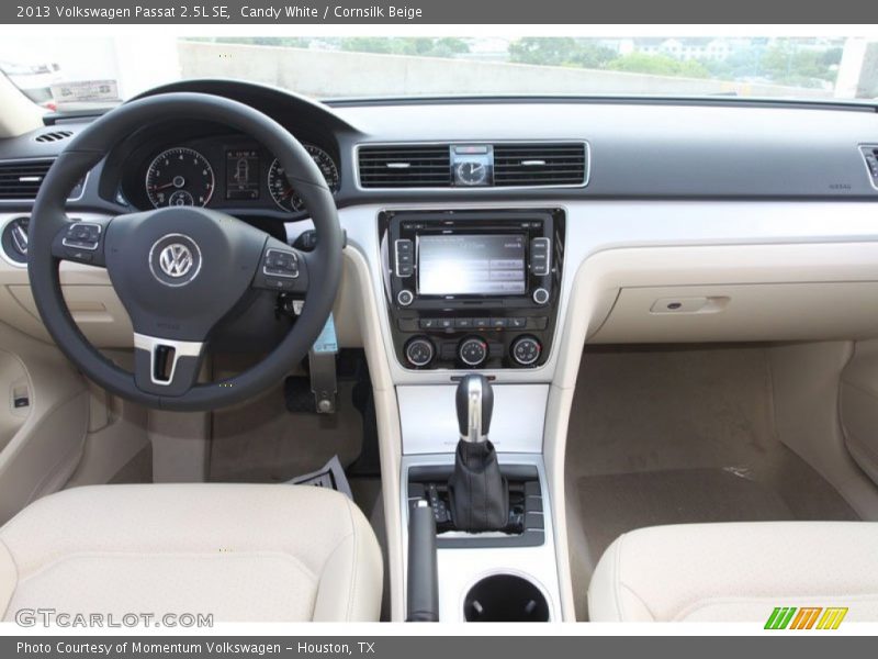 Candy White / Cornsilk Beige 2013 Volkswagen Passat 2.5L SE