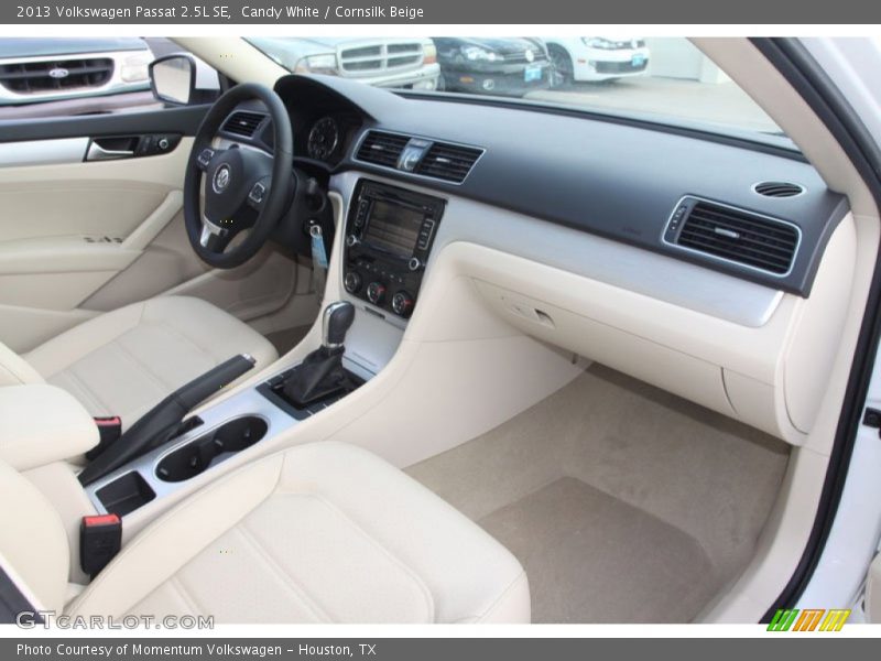 Candy White / Cornsilk Beige 2013 Volkswagen Passat 2.5L SE