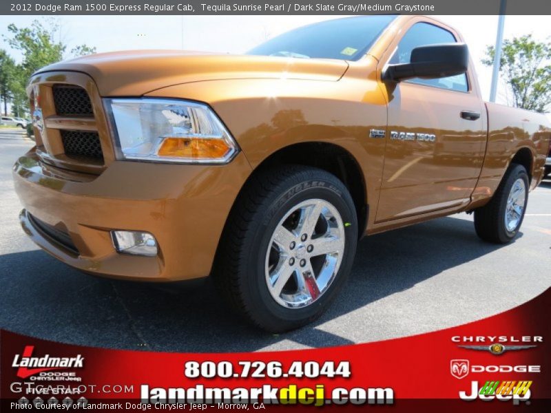 Tequila Sunrise Pearl / Dark Slate Gray/Medium Graystone 2012 Dodge Ram 1500 Express Regular Cab