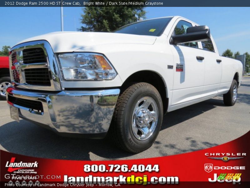 Bright White / Dark Slate/Medium Graystone 2012 Dodge Ram 2500 HD ST Crew Cab