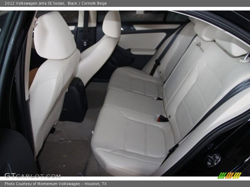 Black / Cornsilk Beige 2012 Volkswagen Jetta SE Sedan