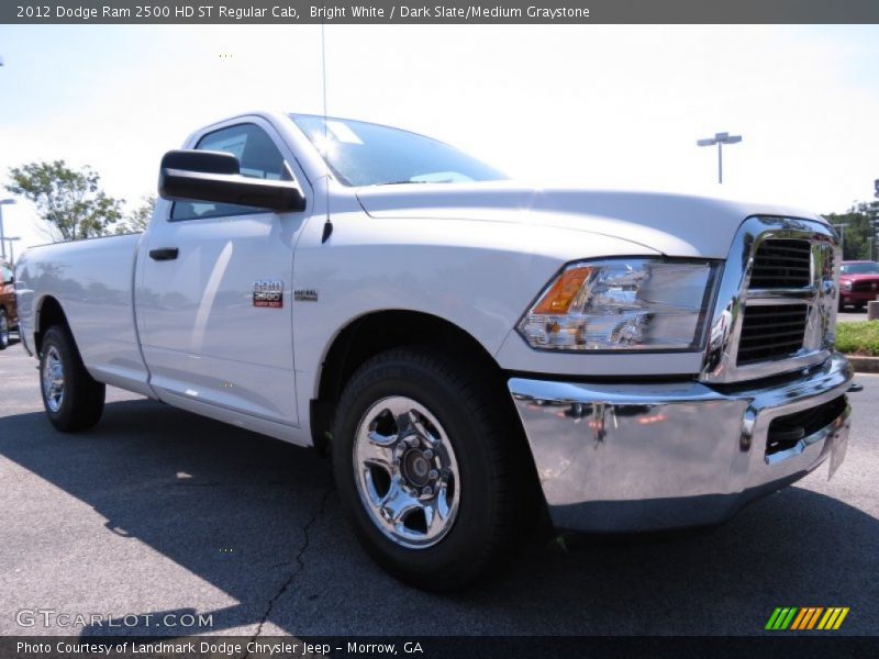 Bright White / Dark Slate/Medium Graystone 2012 Dodge Ram 2500 HD ST Regular Cab