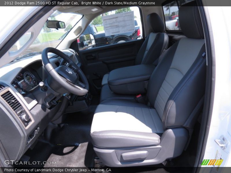 Bright White / Dark Slate/Medium Graystone 2012 Dodge Ram 2500 HD ST Regular Cab