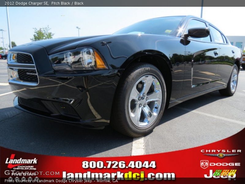 Pitch Black / Black 2012 Dodge Charger SE