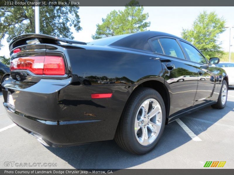 Pitch Black / Black 2012 Dodge Charger SE