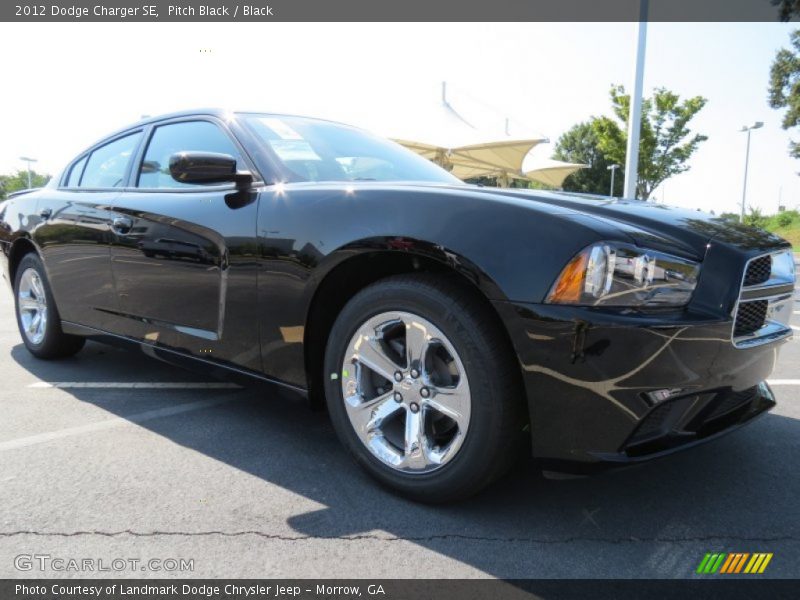 Pitch Black / Black 2012 Dodge Charger SE