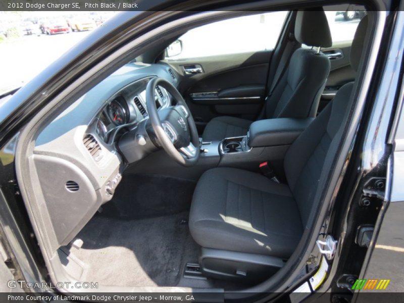 Pitch Black / Black 2012 Dodge Charger SE