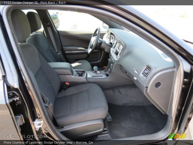 Pitch Black / Black 2012 Dodge Charger SE