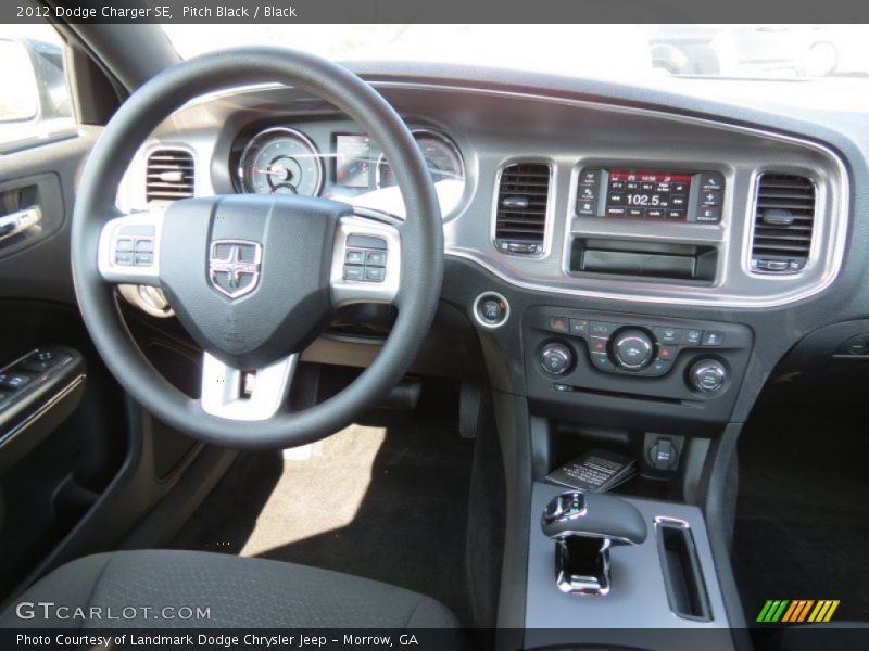 Pitch Black / Black 2012 Dodge Charger SE