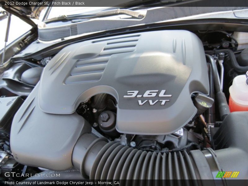 Pitch Black / Black 2012 Dodge Charger SE