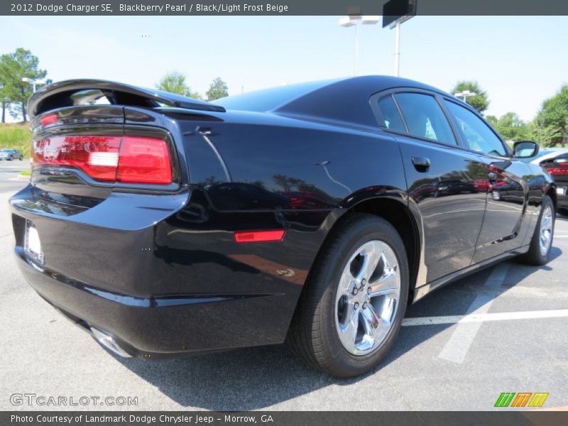 Blackberry Pearl / Black/Light Frost Beige 2012 Dodge Charger SE