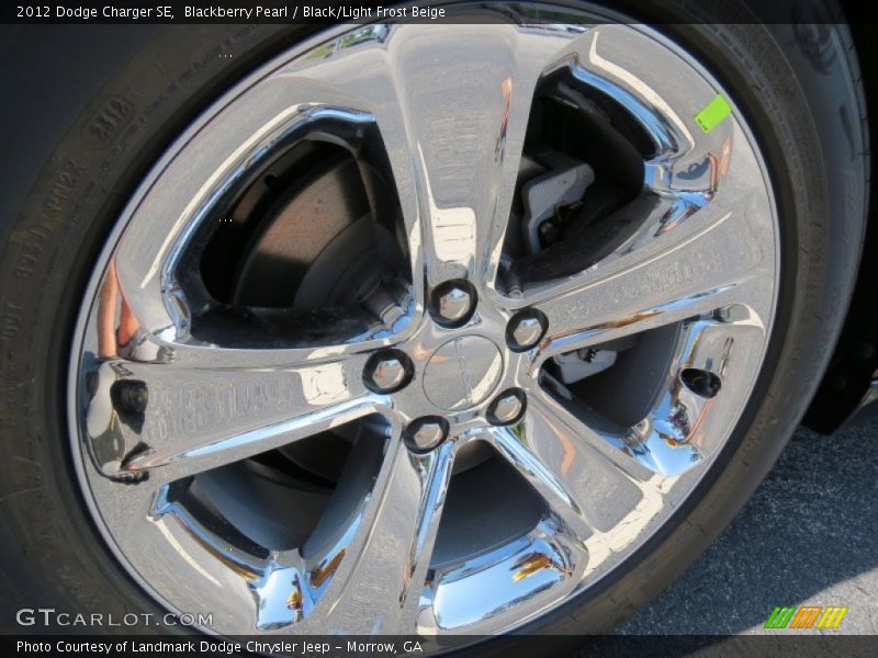 Blackberry Pearl / Black/Light Frost Beige 2012 Dodge Charger SE