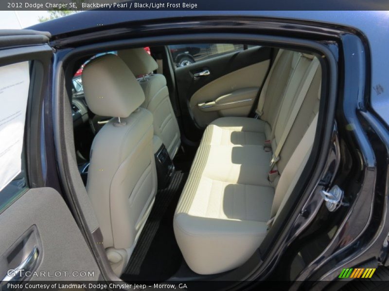 Blackberry Pearl / Black/Light Frost Beige 2012 Dodge Charger SE