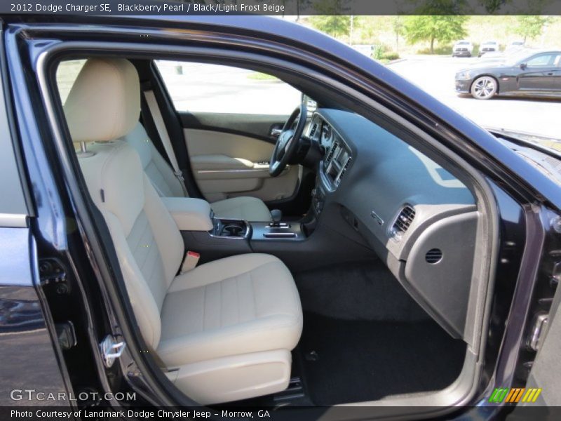 Blackberry Pearl / Black/Light Frost Beige 2012 Dodge Charger SE