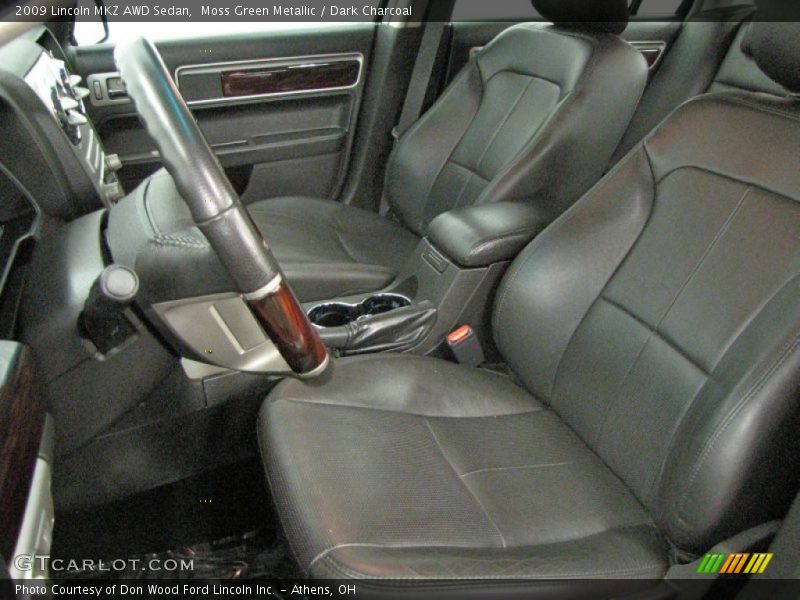 Moss Green Metallic / Dark Charcoal 2009 Lincoln MKZ AWD Sedan