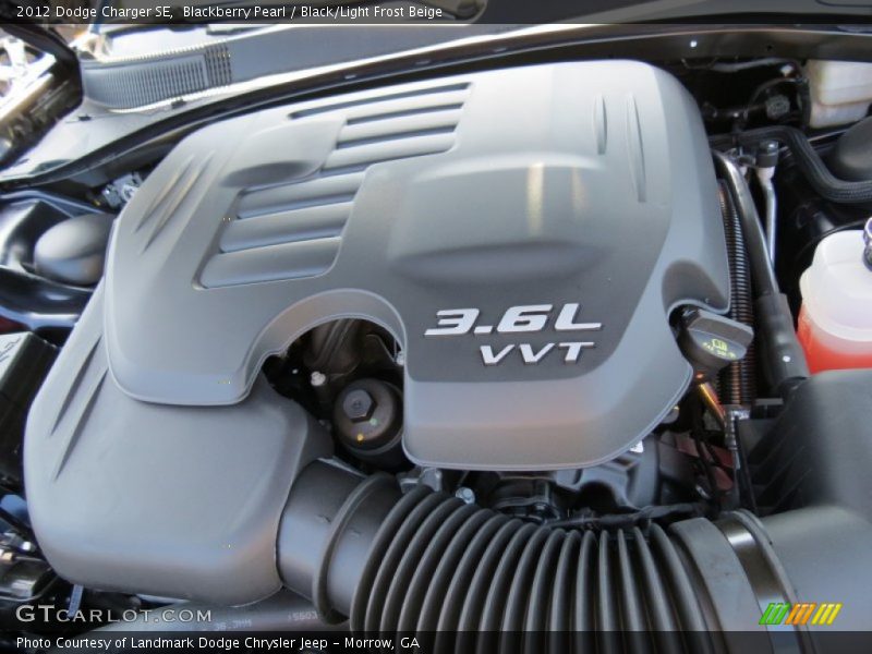 Blackberry Pearl / Black/Light Frost Beige 2012 Dodge Charger SE