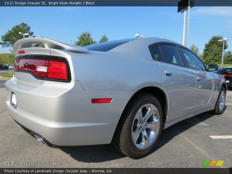 Bright Silver Metallic / Black 2012 Dodge Charger SE