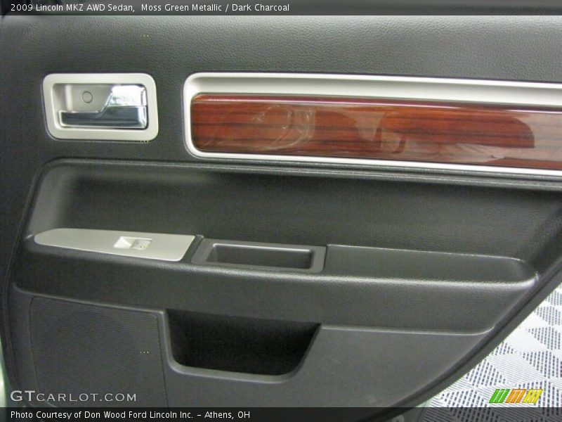 Moss Green Metallic / Dark Charcoal 2009 Lincoln MKZ AWD Sedan