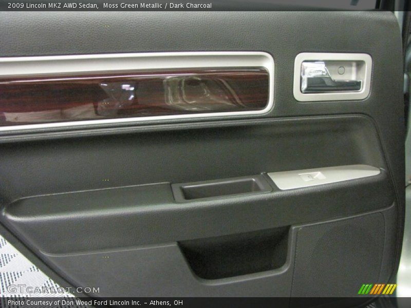 Moss Green Metallic / Dark Charcoal 2009 Lincoln MKZ AWD Sedan