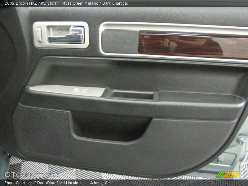 Moss Green Metallic / Dark Charcoal 2009 Lincoln MKZ AWD Sedan