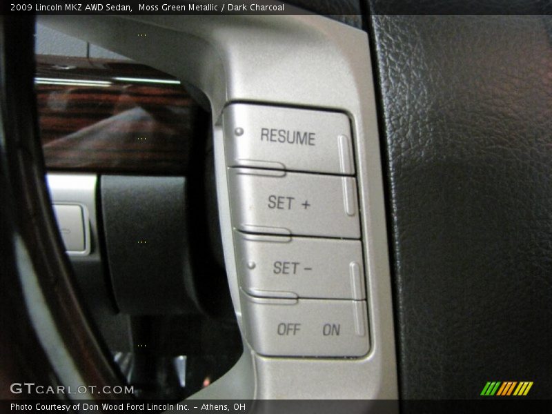 Moss Green Metallic / Dark Charcoal 2009 Lincoln MKZ AWD Sedan