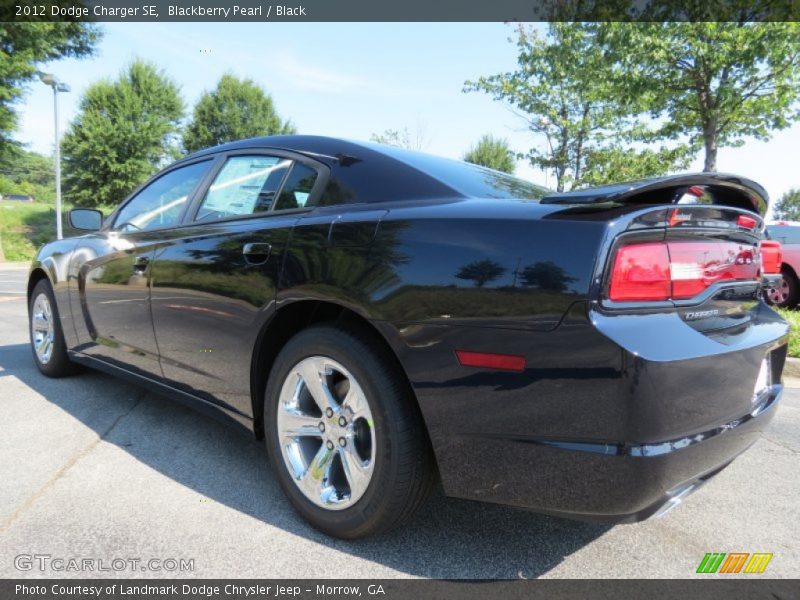Blackberry Pearl / Black 2012 Dodge Charger SE