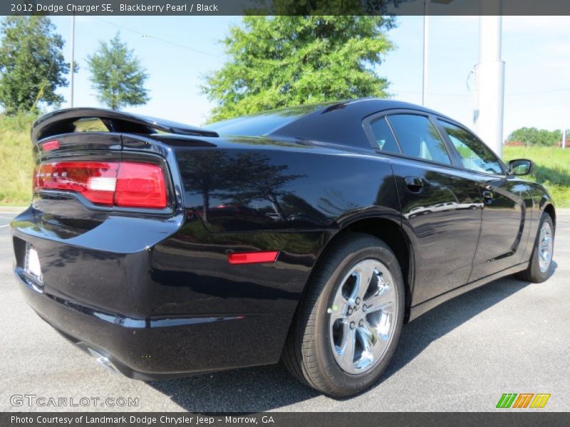 Blackberry Pearl / Black 2012 Dodge Charger SE