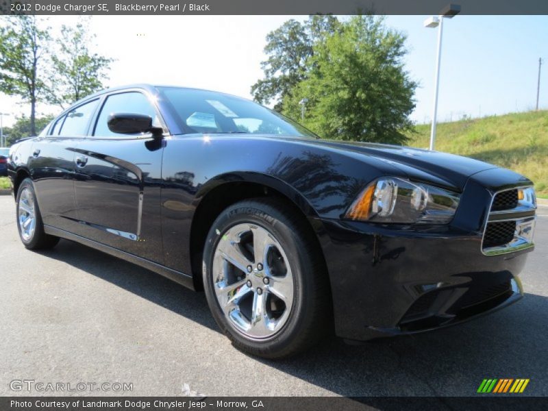 Blackberry Pearl / Black 2012 Dodge Charger SE
