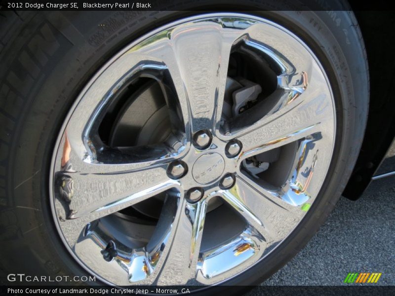 Blackberry Pearl / Black 2012 Dodge Charger SE