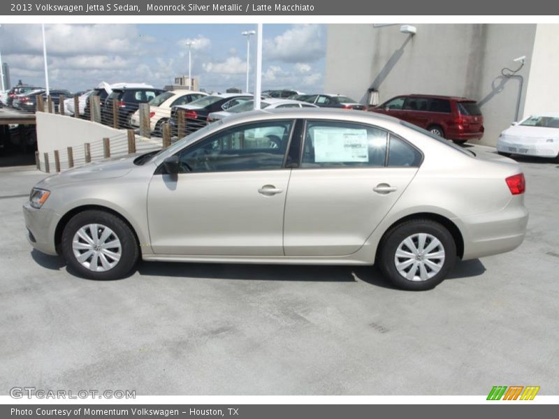 Moonrock Silver Metallic / Latte Macchiato 2013 Volkswagen Jetta S Sedan