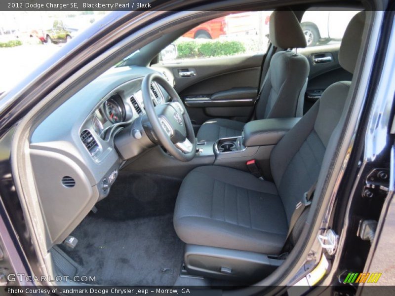 Blackberry Pearl / Black 2012 Dodge Charger SE