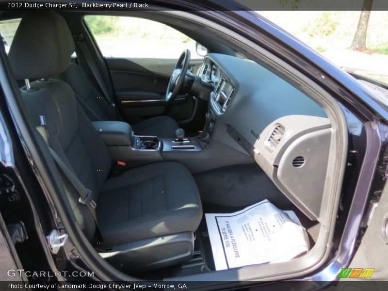 Blackberry Pearl / Black 2012 Dodge Charger SE