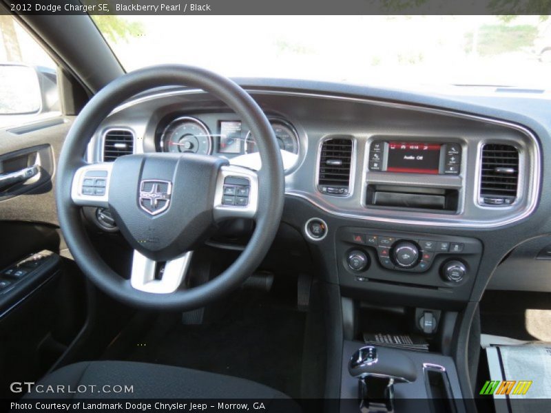 Blackberry Pearl / Black 2012 Dodge Charger SE