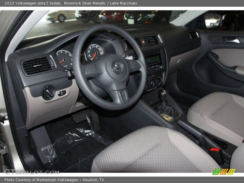 Moonrock Silver Metallic / Latte Macchiato 2013 Volkswagen Jetta S Sedan