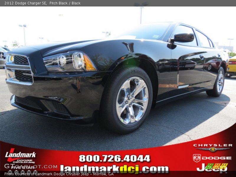 Pitch Black / Black 2012 Dodge Charger SE