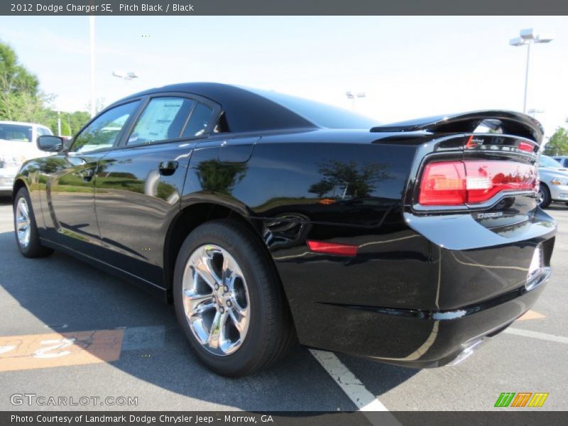 Pitch Black / Black 2012 Dodge Charger SE