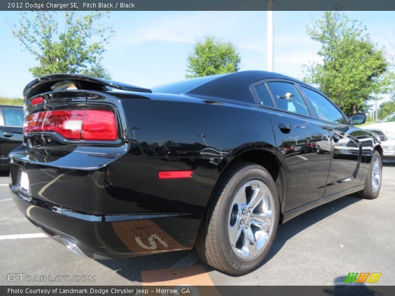 Pitch Black / Black 2012 Dodge Charger SE