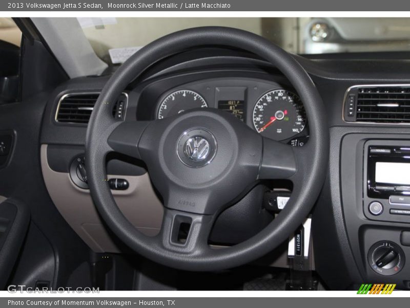 Moonrock Silver Metallic / Latte Macchiato 2013 Volkswagen Jetta S Sedan