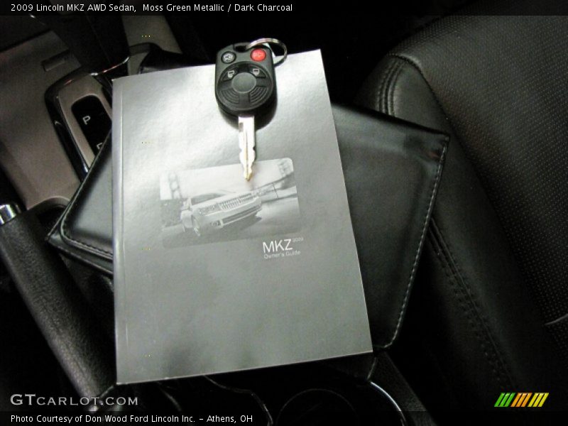 Moss Green Metallic / Dark Charcoal 2009 Lincoln MKZ AWD Sedan