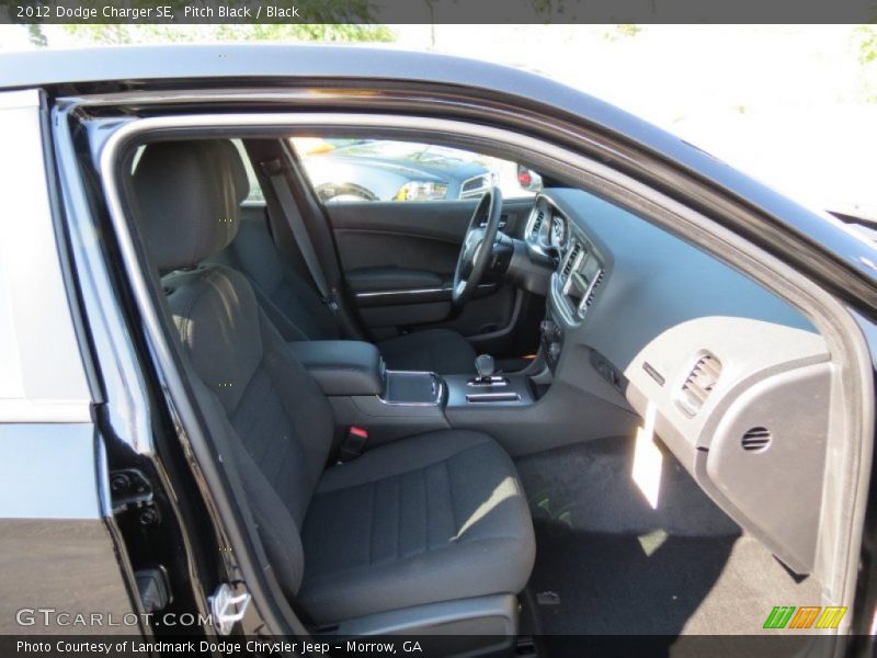 Pitch Black / Black 2012 Dodge Charger SE