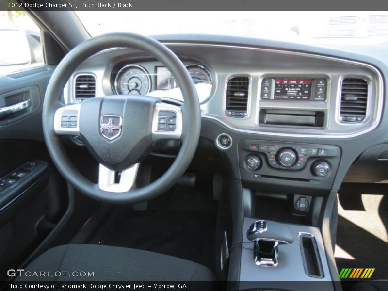 Pitch Black / Black 2012 Dodge Charger SE