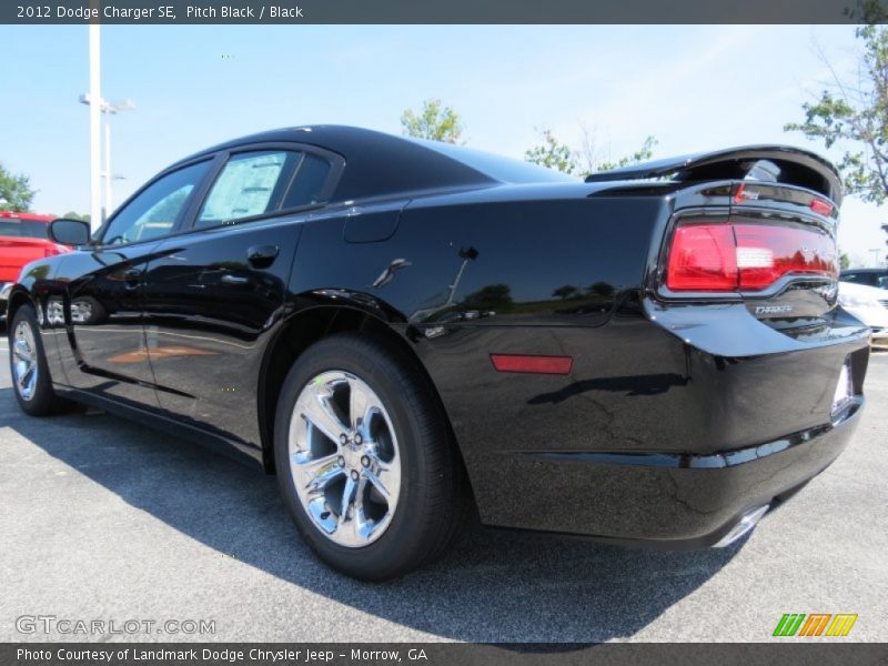 Pitch Black / Black 2012 Dodge Charger SE
