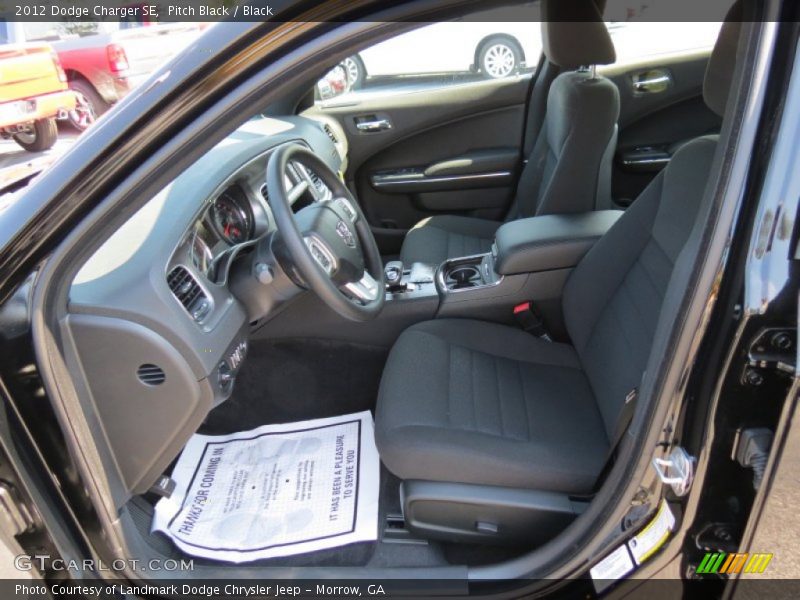 Pitch Black / Black 2012 Dodge Charger SE