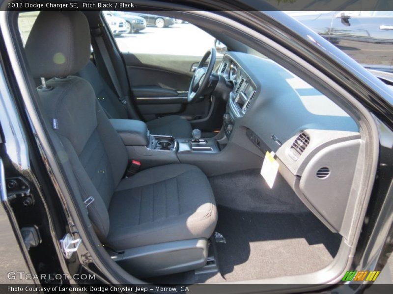 Pitch Black / Black 2012 Dodge Charger SE