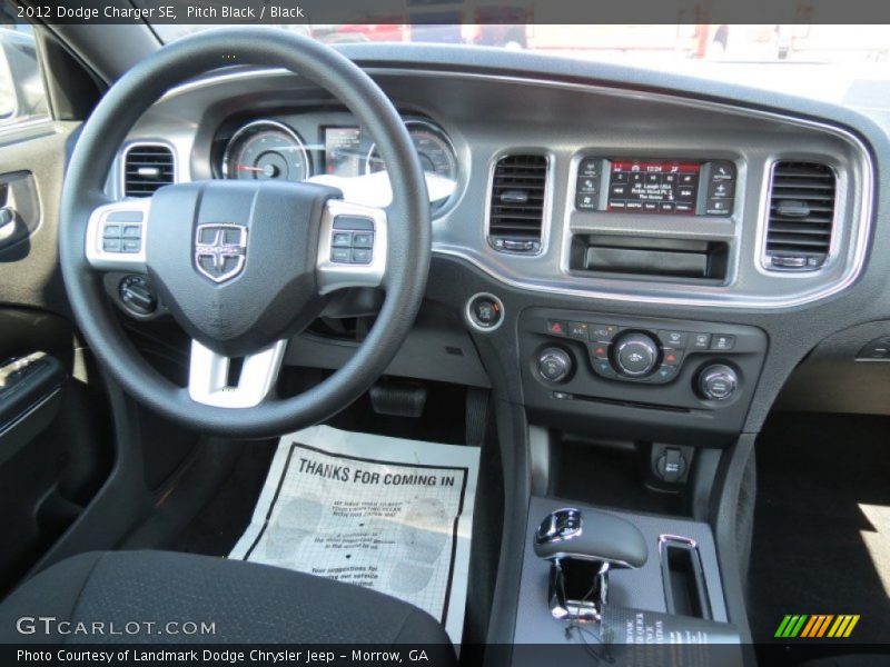 Pitch Black / Black 2012 Dodge Charger SE
