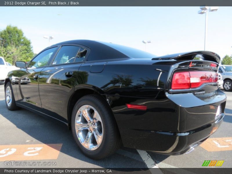 Pitch Black / Black 2012 Dodge Charger SE
