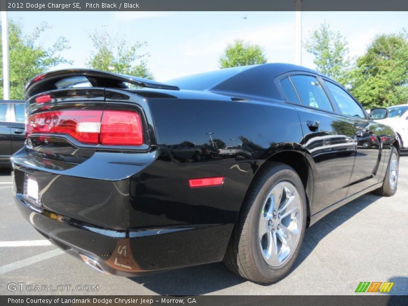Pitch Black / Black 2012 Dodge Charger SE